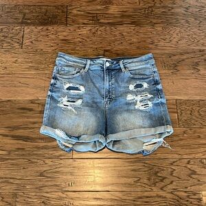 Vervet by Flying Monkey Cuffed High Rise Shorts Size 1X